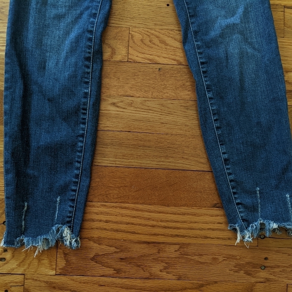 Ted Baker Catrina Uneven Raw Hem Skinny Jeans - Picture 5 of 8